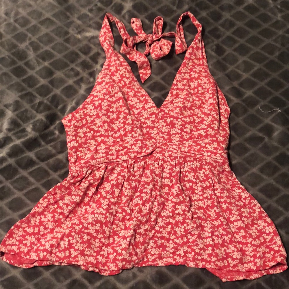 American Eagle babydoll halter top